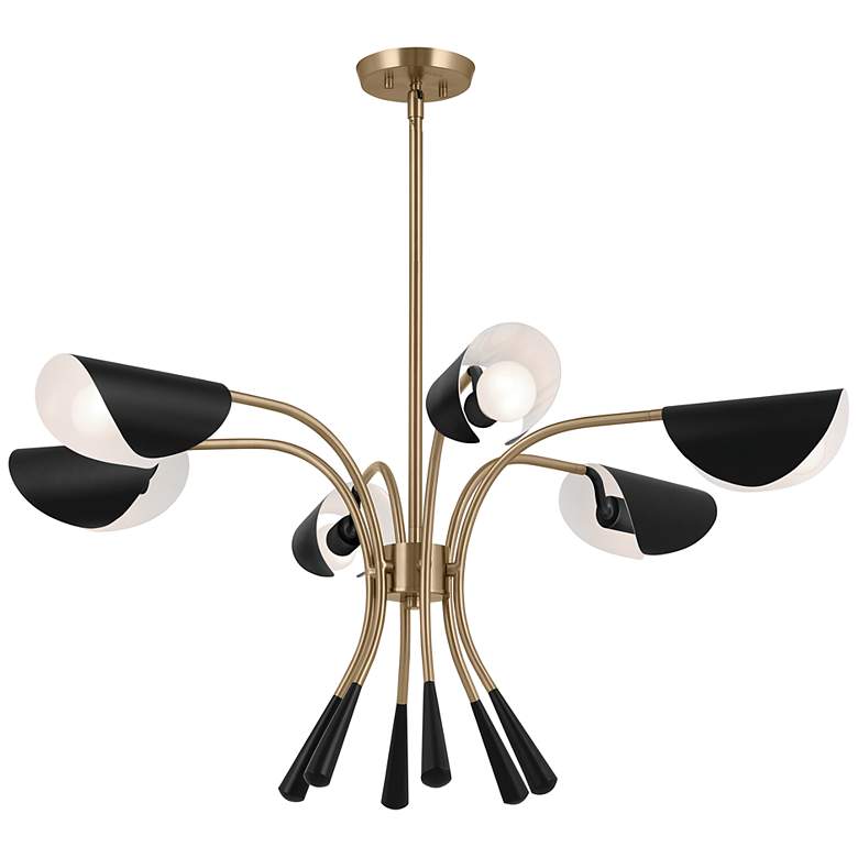 Image 2 Kichler Arcus 39 1/4"W Champagne Bronze 6-Light Chandelier