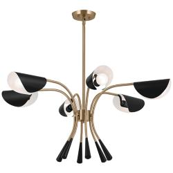Kichler Arcus 39 1/4"W Champagne Bronze 6-Light Chandelier