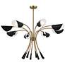 1_Kichler Arcus 45.5 Inch 8 Light Chandelier in Champagne Bronze with Black