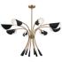 Kichler Arcus 45.5 Inch 8 Light Chandelier in Champagne Bronze with Black