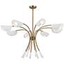 Thumbnail1 of Kichler Arcus 45.5 Inch 8 Light Chandelier in Champagne Bronze with White