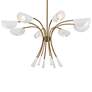 Thumbnail2 of Kichler Arcus 45.5 Inch 8 Light Chandelier in Champagne Bronze with White more views