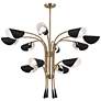 1_Kichler Arcus 46.25 Inch 12 Light Chandelier in Champagne Bronze with Black