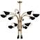 Kichler Arcus 46.25 Inch 12 Light Chandelier in Champagne Bronze with Black
