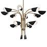 2_Kichler Arcus 46.25 Inch 12 Light Chandelier in Champagne Bronze with Black more views