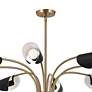 3_Kichler Arcus 46.25 Inch 12 Light Chandelier in Champagne Bronze with Black more views