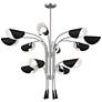 Thumbnail1 of Kichler Arcus 46.25 Inch 12 Light Chandelier in Satin Nickel with Black