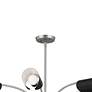 Thumbnail3 of Kichler Arcus 46.25 Inch 12 Light Chandelier in Satin Nickel with Black more views