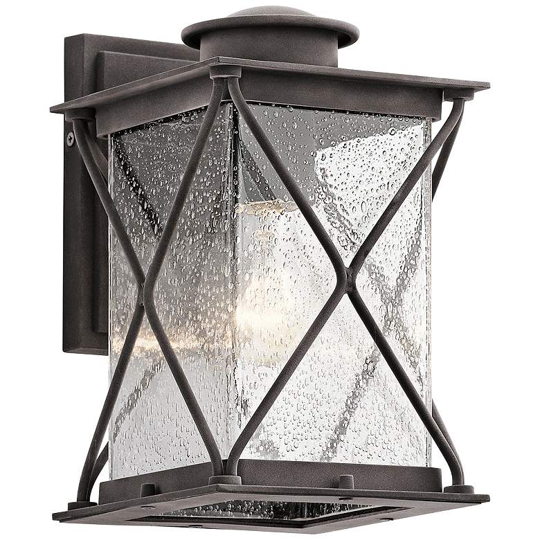 Image 1 Kichler Argyle 10 1/4"H Weathered Zinc Outdoor Wall Light