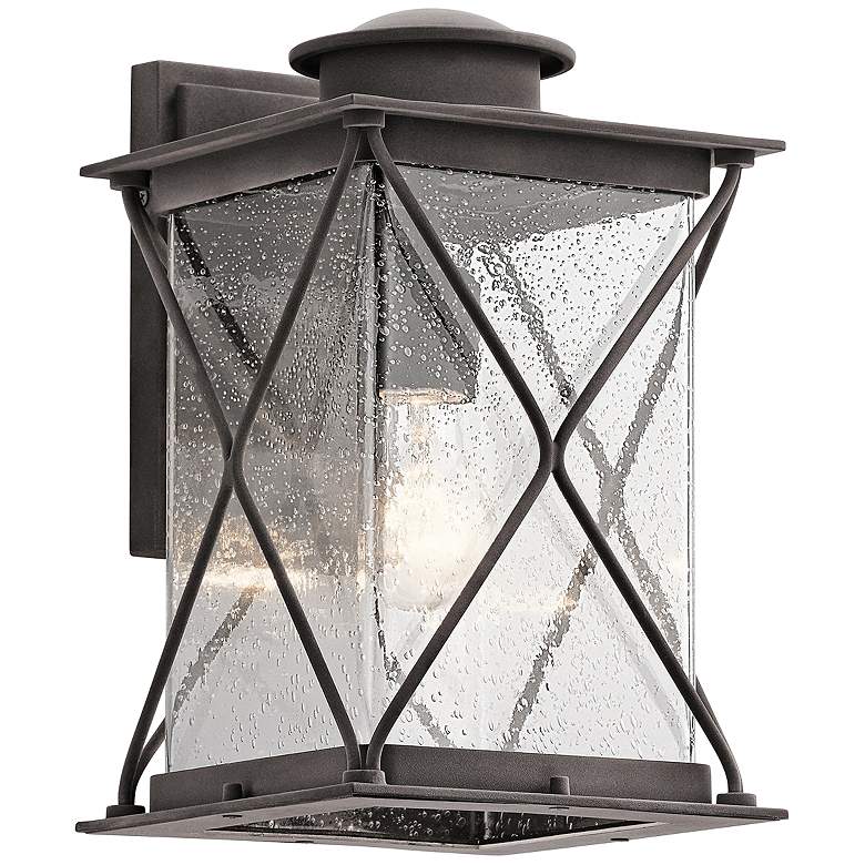 Image 1 Kichler Argyle 12 3/4"H Weathered Zinc Outdoor Wall Light