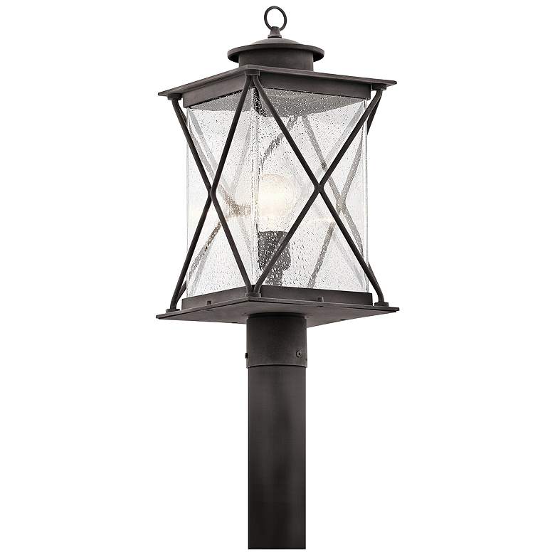 Image 1 Kichler Argyle 19 1/2 inchH Weathered Zinc Outdoor Post Light