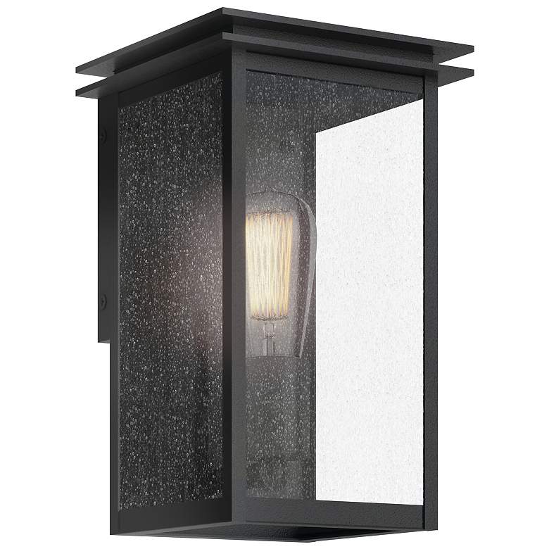 Image 1 Kichler Arkville Textured Black 1Lt Small Outdoor Wall Light