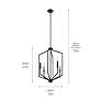 Thumbnail4 of Kichler Armand 19"W Black and Classic Bronze 4-Light Pendant more views