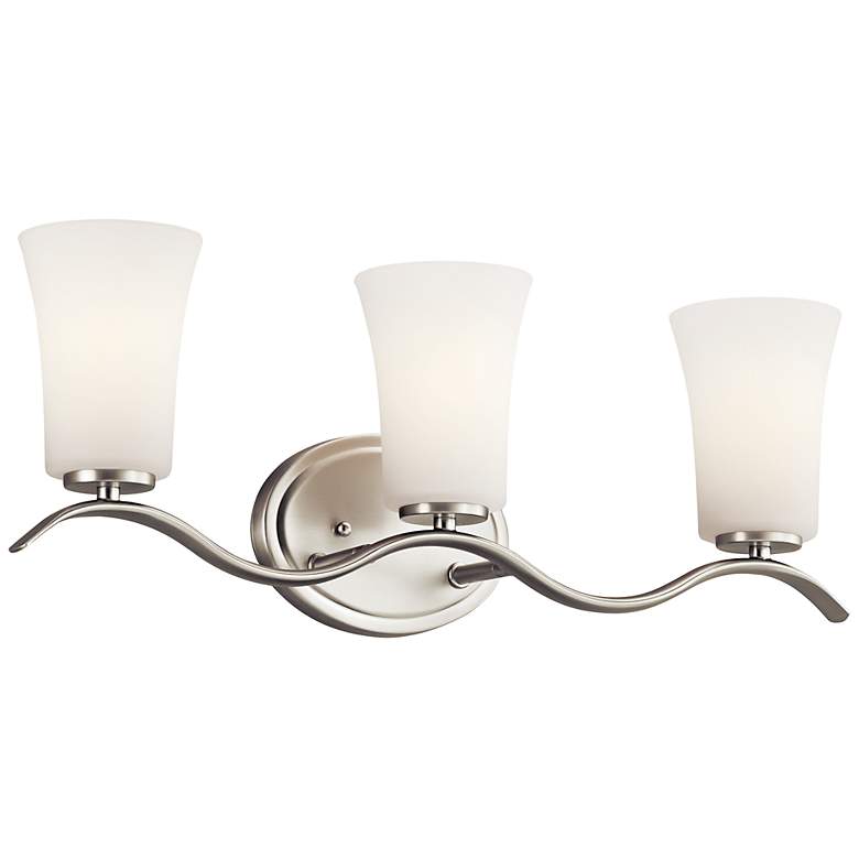 Image 3 Kichler Armida 23" Wide Brushed Nickel 3-Light Bath Light