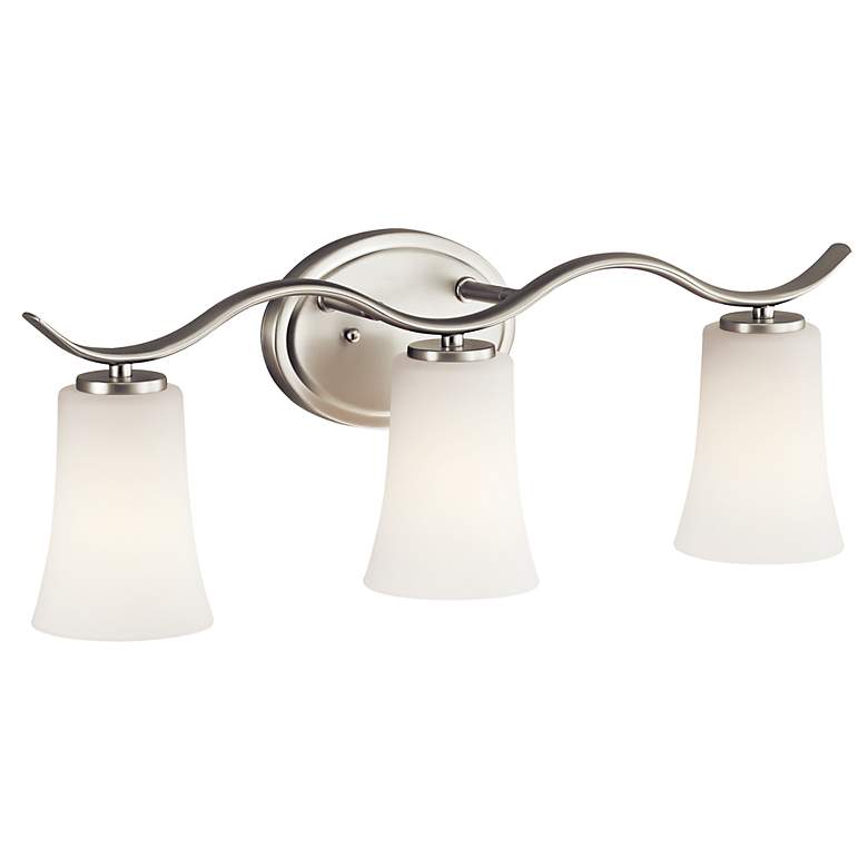 Image 5 Kichler Armida 23" Wide Brushed Nickel 3-Light Bath Light more views