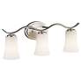5_Kichler Armida 23" Wide Brushed Nickel 3-Light Bath Light more views