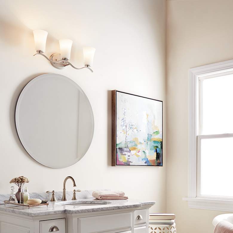 Image 6 Kichler Armida 23" Wide Brushed Nickel 3-Light Bath Light more views