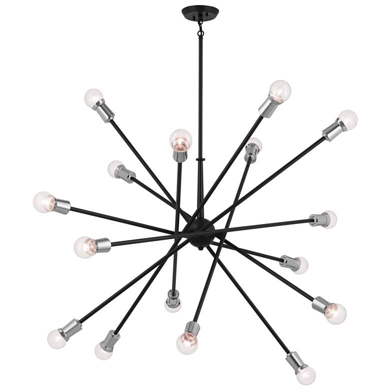 Image 1 Kichler Armstong Chandelier 16Lt Black