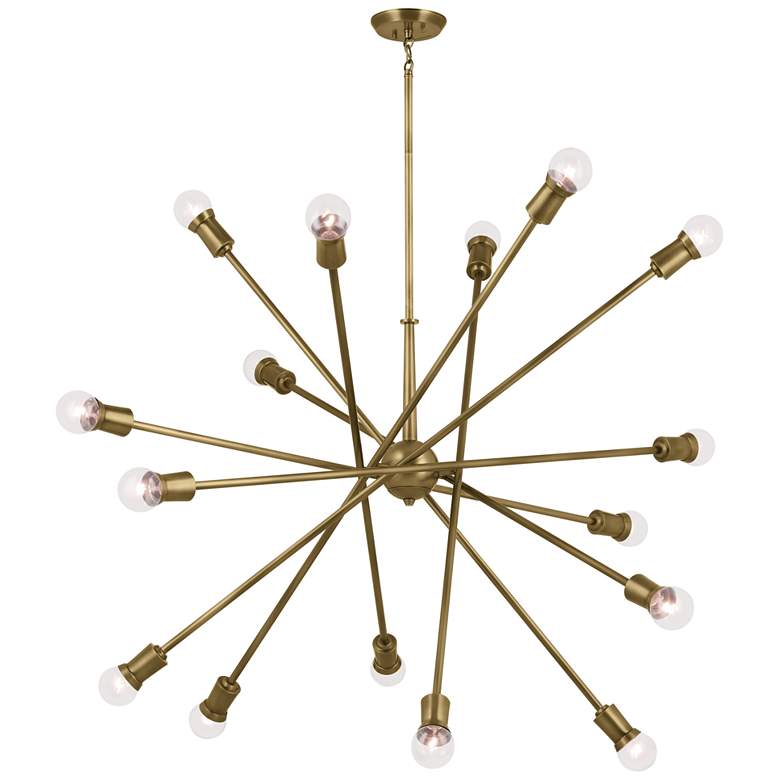 Image 1 Kichler Armstong Chandelier 16Lt Brass