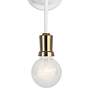 4_Kichler Armstrong 16 3/4" High White and Brass 2-Light Wall Sconce more views