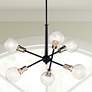 2_Kichler Armstrong 20" Wide Black 6-Light Sputnik Chandelier
