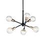 4_Kichler Armstrong 20" Wide Black 6-Light Sputnik Chandelier more views