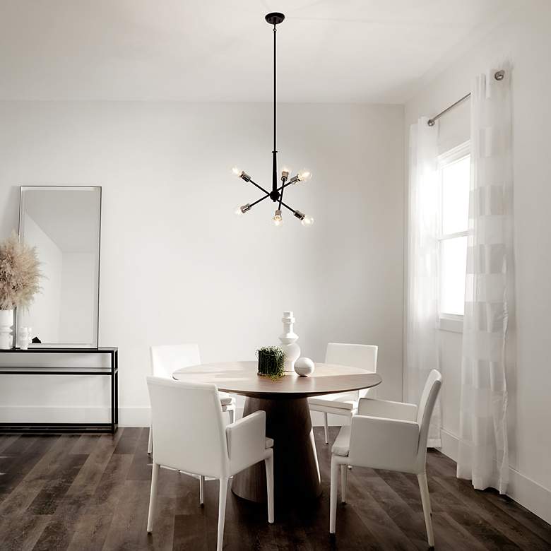 Image 7 Kichler Armstrong 20" Wide Black 6-Light Sputnik Chandelier more views