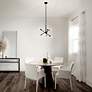 7_Kichler Armstrong 20" Wide Black 6-Light Sputnik Chandelier more views