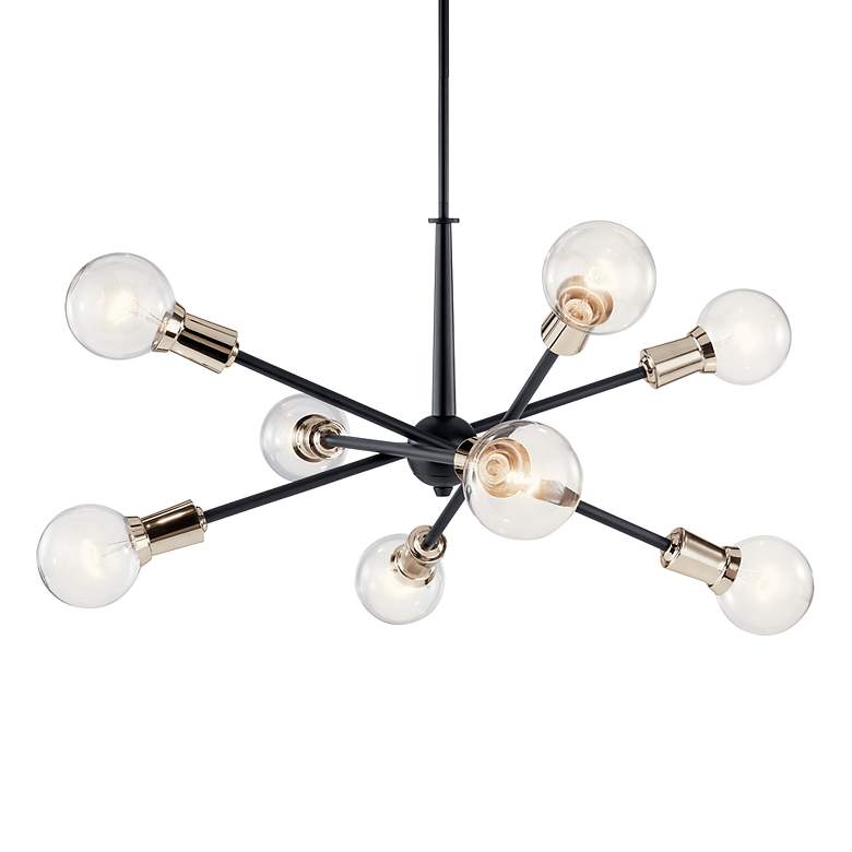 Image 3 Kichler Armstrong 30" Wide Black 8-Light Sputnik Chandelier more views