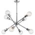Kichler Armstrong 30" Wide Chrome Adjustable 8-Light Chandelier