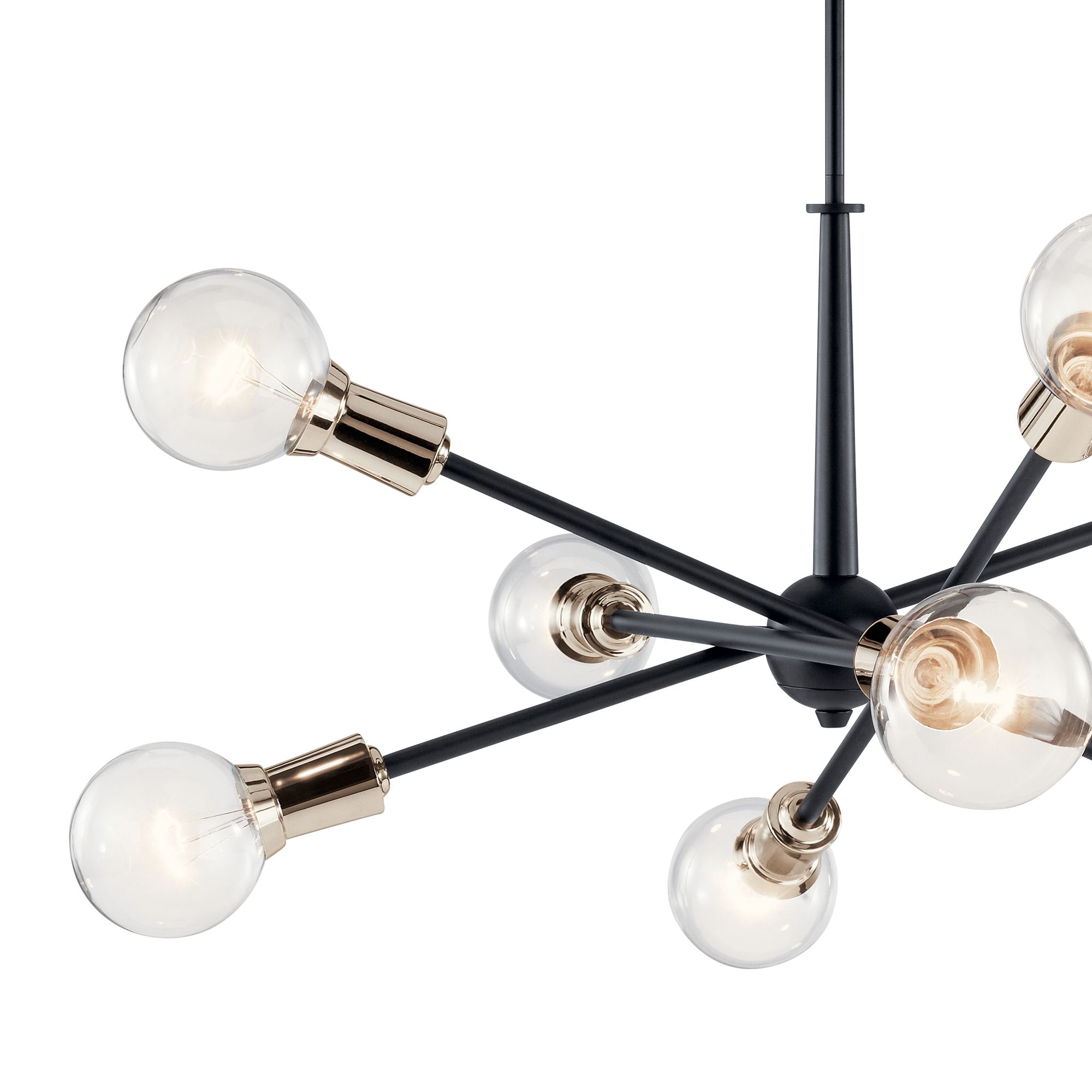 Kichler Armstrong 30" Wide Black 8-Light Sputnik Chandelier Image 2