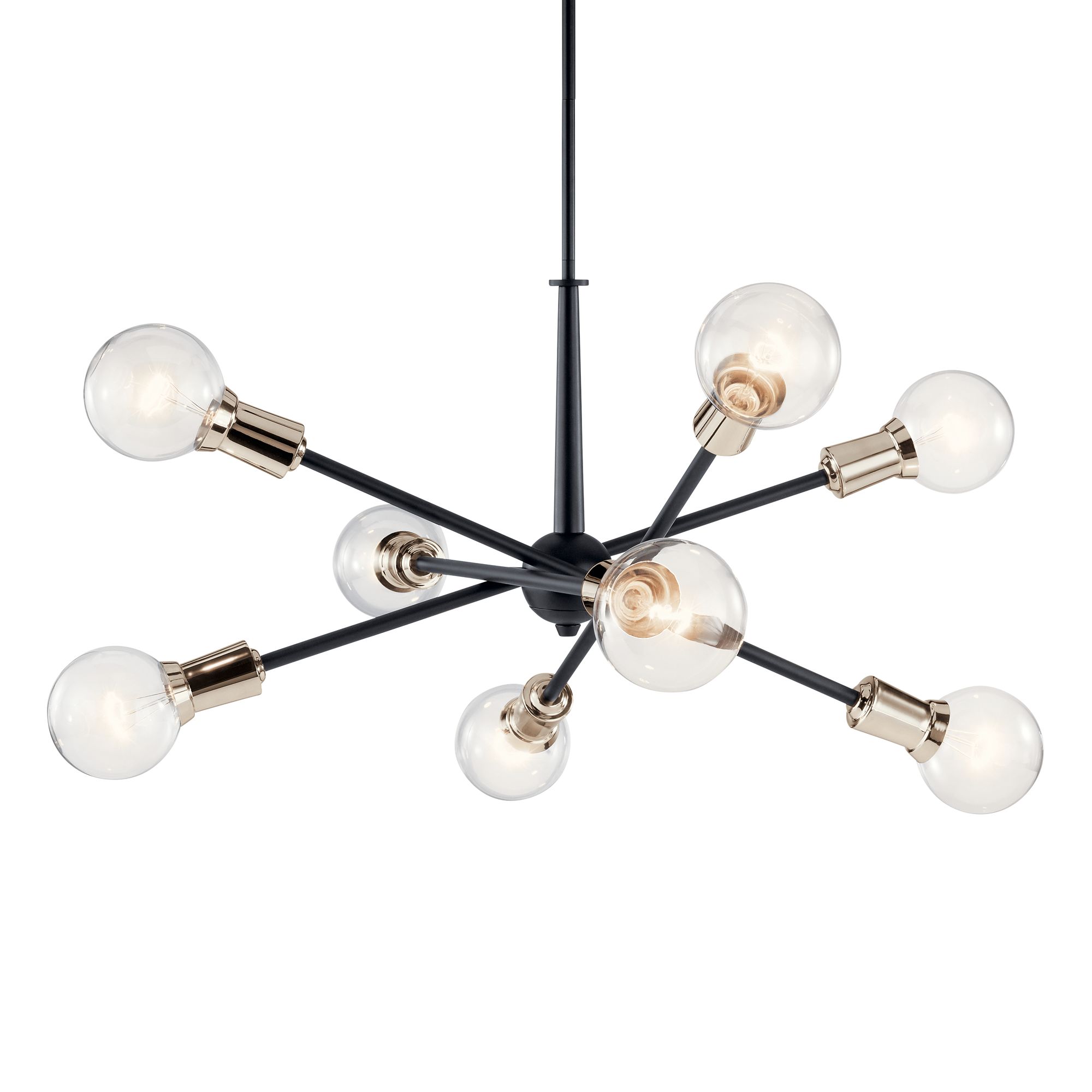 Kichler Armstrong 30" Wide Black 8-Light Sputnik Chandelier Image 3