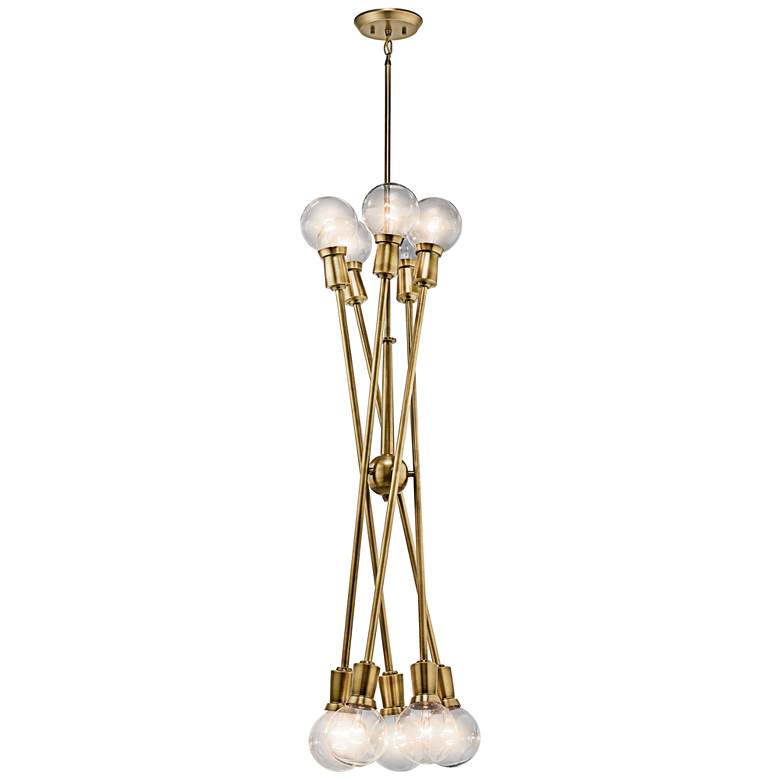 Image 4 Kichler Armstrong 47 inch Wide Natural Brass Sputnik Chandelier more views