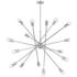 Kichler Armstrong 63"W Chrome 16-Light Sputnik Chandelier