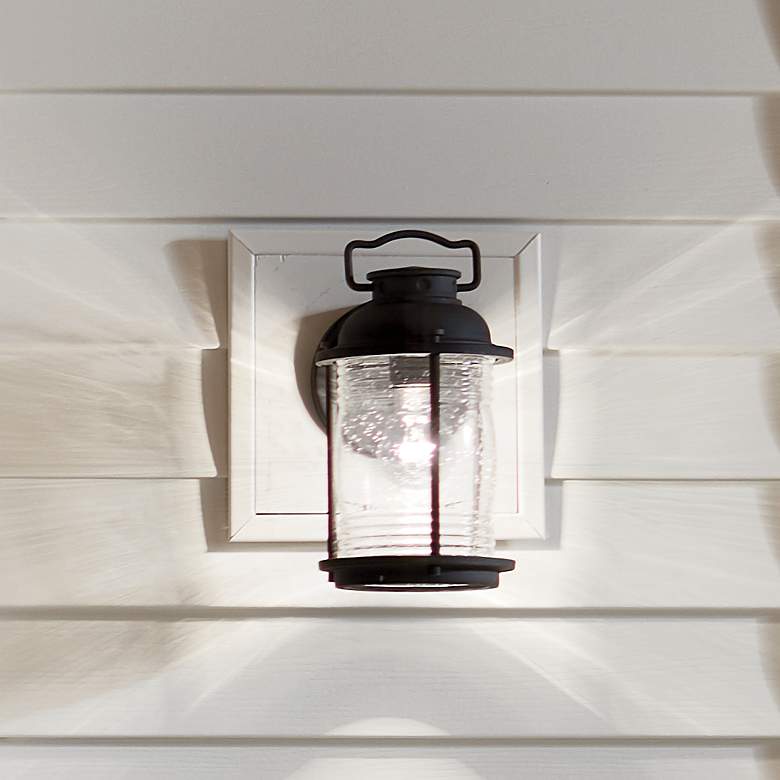 Image 3 Kichler Ashland Bay 11"H Zinc Small Outdoor Wall Light more views