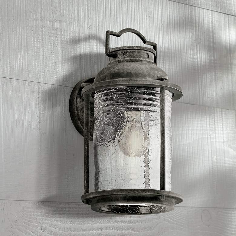 Image 1 Kichler Ashland Bay 13 1/2" High Zinc Outdoor Wall Light