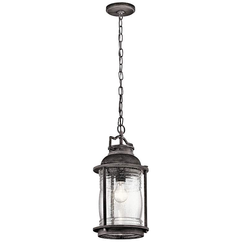 Image 1 Kichler Ashland Bay 17 3/4  inchHigh Zinc Outdoor Hanging Light