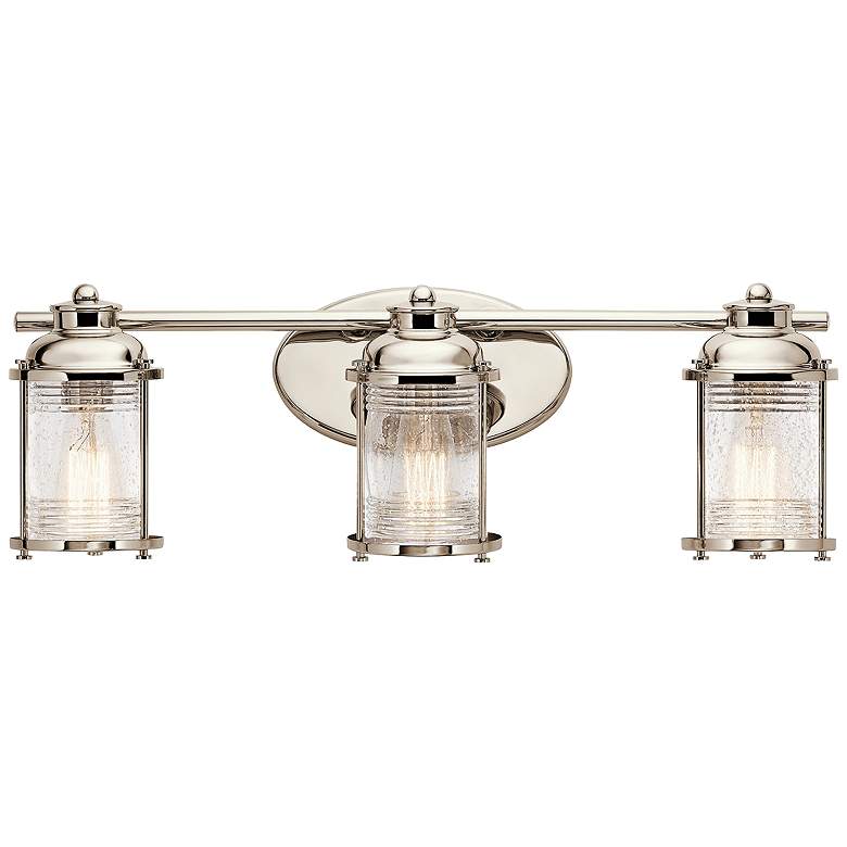 Image 1 Kichler Ashland Bay 24 inch Wide Polished Nickel Bath Light