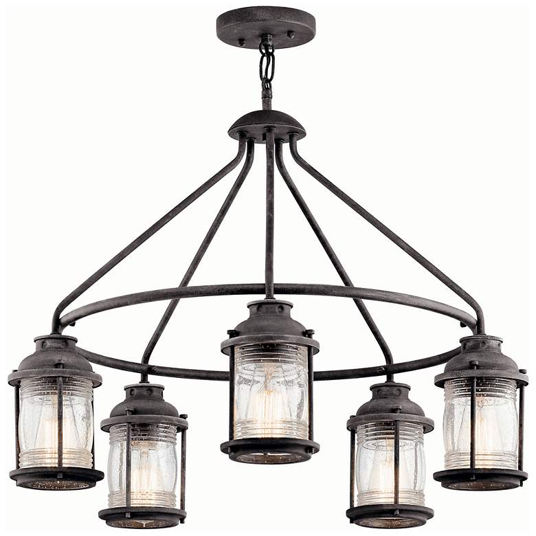 Image 2 Kichler Ashland Bay 26" Wide Bronze Outdoor Chandelier