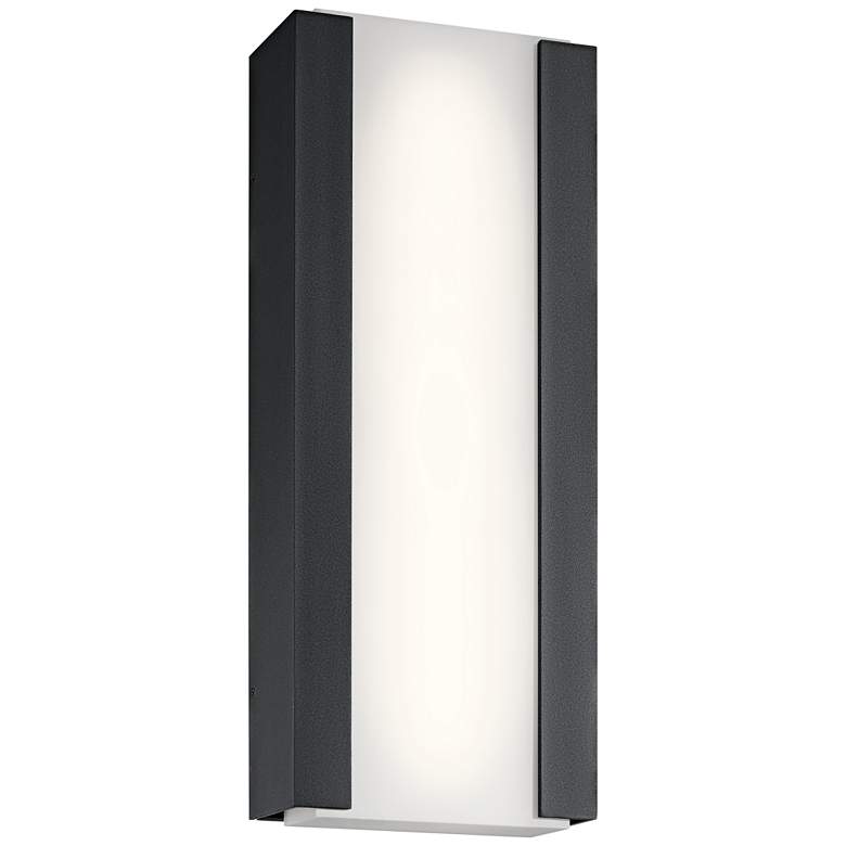 Image 1 Kichler Ashton 24"H Textured Black LED Outdoor Wall Light