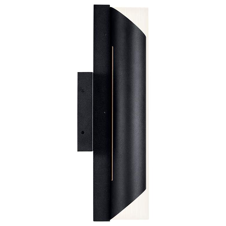 Image 4 Kichler Astalis 20 3/4" High Black LED Outdoor Wall Light more views