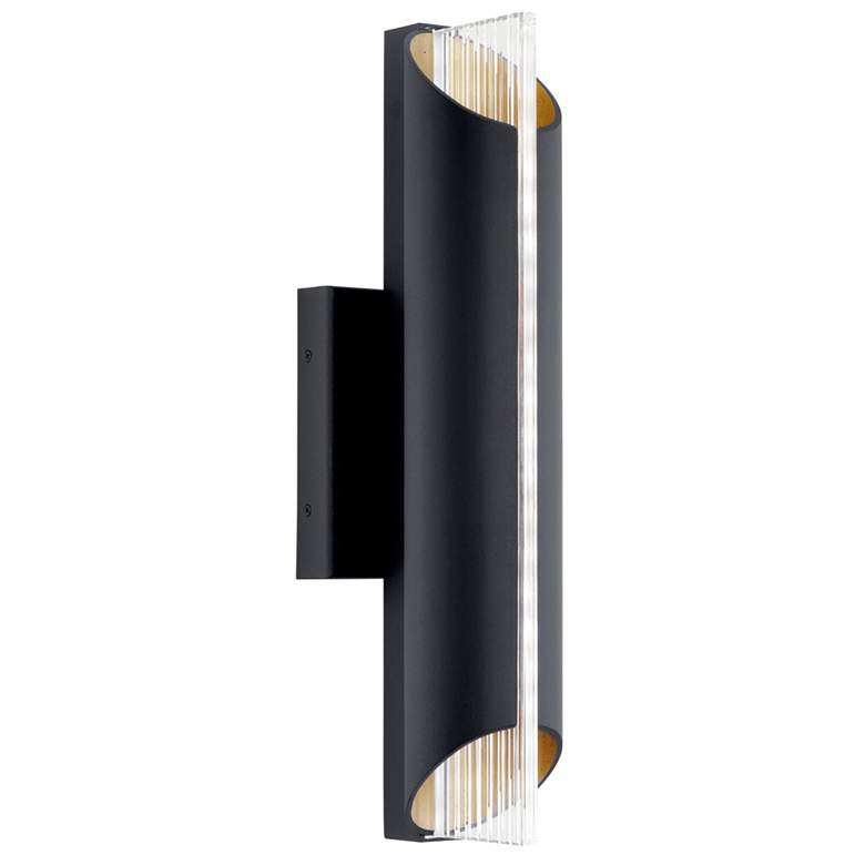 Image 1 Kichler Astalis 21 inch High Gold and Black Modern LED Outdoor Wall Light