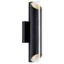 Kichler Astalis 21" High Gold and Black Modern LED Outdoor Wall Light