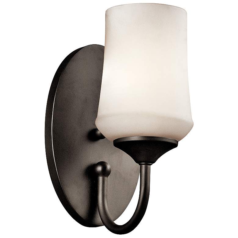 Image 1 Kichler Aubrey 10 3/4" High Olde Bronze Wall Sconce
