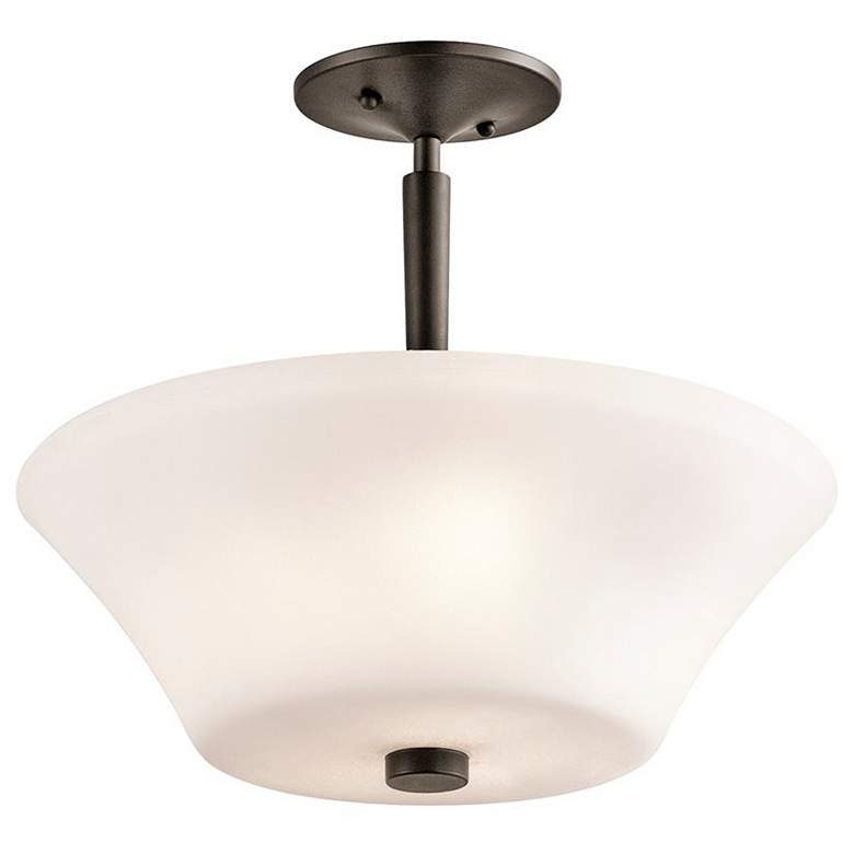 Image 1 Kichler Aubrey 15" Wide Olde Bronze Ceiling Light