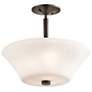 1_Kichler Aubrey 15" Wide Olde Bronze Ceiling Light