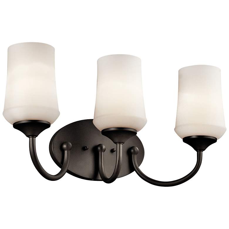 Image 1 Kichler Aubrey 21"W Olde Bronze 3-Light Vanity Bath Light