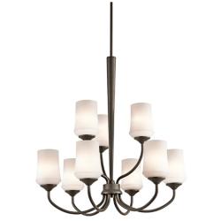 Kichler Aubrey 28 3/4" Wide Olde Bronze 9-Light Chandelier