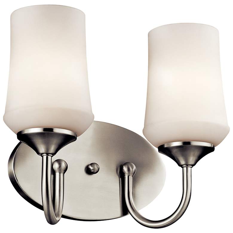 Image 1 Kichler Aubrey Brushed Nickel Bath 2Lt LED