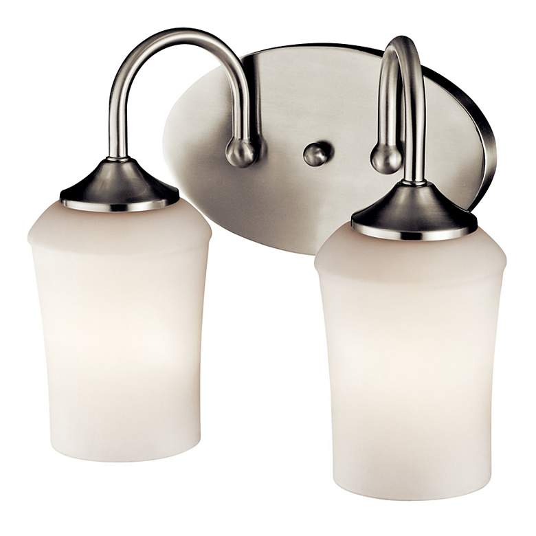 Image 2 Kichler Aubrey Brushed Nickel Bath 2Lt LED more views